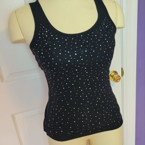 💥3/$15💥 Rhinestone black tank top